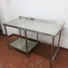 Stainless Steel Prep Table with Shelf Under, Size H90cm x D70cm x W143cm - 3