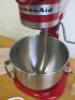 Kitchen Aid Heavy Duty Household Stand Mixer in Red, Model 5KPM5. Comes with 3 Assorted Tools & Splash Guard. - 6