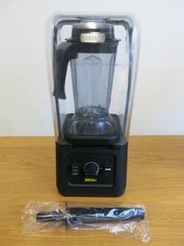 Buffalo Bar Blender with Sound Enclosure, Model DR825-02. Comes with Spare Jug.