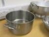 Quantity of Commercial Kitchen Equipment to Include: 2 x Stock Pots, 2 x Colanders & 6 x Mixing Bowls. - 3