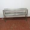 2 Tier Stainless Steel Pass Through with San Jamar Order Holder, Size H86cm x D30cm x W15cm