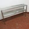 2 Tier Stainless Steel Pass Through with San Jamar Order Holder, Size H86cm x D30cm x W15cm - 2