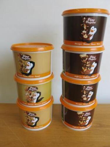 6 x 3kg Tubs of Pregel Pino Pinguino to Include: 4 x Classic & 2 x Hazelnut.