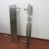 Pair of Stainless Steel Shelves with L Wall Brackets, Size W150cm x D30cm - 3