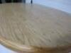 Designer Style Solid Oak & Ply, Waxed Wood Cafe Table, Size H74 x W100 x D74cm. - 6