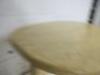 Designer Style Solid Oak & Ply, Waxed Wood Cafe Table, Size H74 x W100 x D74cm. - 7