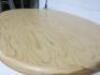 Designer Style Solid Oak & Ply, Waxed Wood Cafe Table, Size H74 x W100 x D74cm. - 6