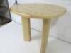 Designer Style Solid Oak & Ply, Waxed Wood Cafe Table, Size H74 x W71 x D74cm. - 3