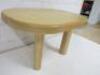 Designer Style Solid Oak & Ply, Waxed Wood Side Table, Size H51 x W80 x D74cm. - 4