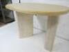 Designer Style Solid Oak & Ply, Bleached Wood Cafe Table, Size H74 x W100 x D74cm. - 3