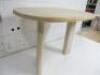 Designer Style Solid Oak & Ply, Bleached Wood Cafe Table, Size H74 x W100 x D74cm. - 4