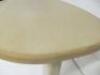 Designer Style Solid Oak & Ply, Bleached Wood Cafe Table, Size H74 x W100 x D74cm. - 6