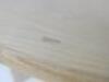 Designer Style Solid Oak & Ply, Bleached Wood Cafe Table, Size H74 x W100 x D74cm. - 7