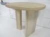 Designer Style Solid Oak & Ply, Bleached Wood Cafe Table, Size H74 x W71 x D74cm. - 3