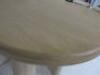 Designer Style Solid Oak & Ply, Bleached Wood Cafe Table, Size H74 x W71 x D74cm. - 7