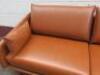 Stua Manufactured 'Costura Linear 2 Seater Sofa' by Designer Jon Gasca, in Elmo Baltique Leather with 2 Cushions. Size H70 x W210 x D90cm. RRP &pound;9500. - 3