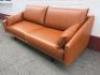 Stua Manufactured 'Costura Linear 2 Seater Sofa' by Designer Jon Gasca, in Elmo Baltique Leather with 2 Cushions. Size H70 x W210 x D90cm. RRP &pound;9500. - 4