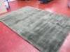 Asiatic London 'Blade' Hand Woven Green Rug 100% Viscose Pile. Size H200 x W290cm.