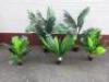 5 x Faux Office Plants.