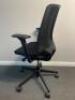 Profim Light Up 250S, Adjustable office Chair with Black Mesh Back & Upholstered Seat. DOM 11/18. - 2