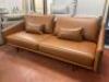 Stua Manufactured 'Costura Linear 2 Seater Sofa' by Designer Jon Gasca, in Elmo Baltique Leather with 2 Cushions. Size H70 x W210 x D90cm. RRP &pound;9500. - 11