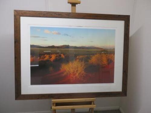 Martin Smith Desert Panorama - Namibia. Framed, Glazed, Mounted & Signed Limited Edition Print 1/200. Size H90 x W120cm.