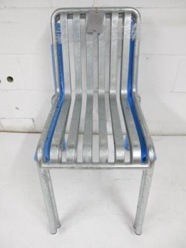 2 x New/Boxed Hay Palissade Hot Galvanised Steel Outdoor Chair, Size H80 x W125 x D70cm.