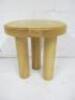 Designer Style Solid Oak & Ply, Waxed Wood Stool, Size H51 x W45 x D45cm.