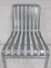 Hay Palissade Hot Galvanised Steel Outdoor Chair. Comes with Hay Palissade Seat Pad Cushion in Green, Size H80 x W125 x D70cm. - 9