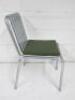 Hay Palissade Hot Galvanised Steel Outdoor Chair. Comes with Hay Palissade Seat Pad Cushion in Green, Size H80 x W125 x D70cm. - 2