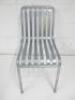 Hay Palissade Hot Galvanised Steel Outdoor Chair. Comes with Hay Palissade Seat Pad Cushion in Green, Size H80 x W125 x D70cm. - 6