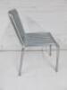 Hay Palissade Hot Galvanised Steel Outdoor Chair. Comes with Hay Palissade Seat Pad Cushion in Green, Size H80 x W125 x D70cm. - 8