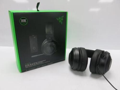 Razer Kraken Tournament Edition Wired Gaming Headset. NOTE: missing USB Audio Controller.