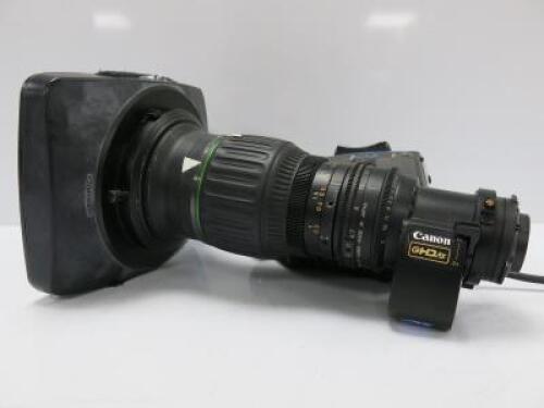 Canon eHDxs High Definition Zoom Lens, Model HJ11ex4.7B irse, 4.7-52MM, S/N 00714777.