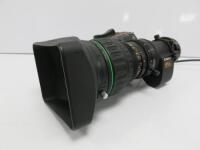 Canon J16a x 8B4 IASD SX12 Lens with Zoom Focus + Iris Servos. Comes with Cowl, Front & Rear Lens Caps.