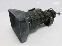 Canon J16a x 8B4 IRSD SX12 Lens with Zoom Focus + Iris Servos. Comes with Cowl, Front & Rear Lens Caps.