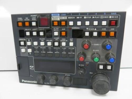 Panasonic Remote Camera Control Unit, Model AJ-RC10G, S/N 16A1042EL R. Comes with 10 Pin Cable.