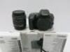 Boxed Canon EOS 200D Kit. Comes with Digital Camera EOS 200D, S/N 183072065110, Canon efs 18-55mm Image Stabilizer Lens, S/N 7022071184, Strap, Battery Charger, Battery, Lead & Quick Ref Guide. - 2