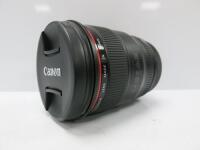 Canon Ultasonic EF 24MM f/1.4 L II USM Wide Angle Lens, S/N 8600000060. Comes with Sigma Lens Carry Case.