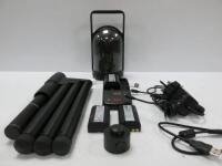 Leica Geosystems, Imaging Laser Scanner, Model BLK360, S/N 3502579, DOM 03/2018. Comes with Tripod, Model 853638, Mount, Model 853639, 3 x Leica Li-Ion Batteries 7.4v 2.6 Ah, Model 772806, 1 x Leica Battery Charger with Power Supply, Model GKL312 & Carry 