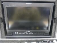 TV Logic 17" Multi Format Broadcast LCD Monitor, Model LVM-173W. Comes with Metal Flight Case & Operational Manual.