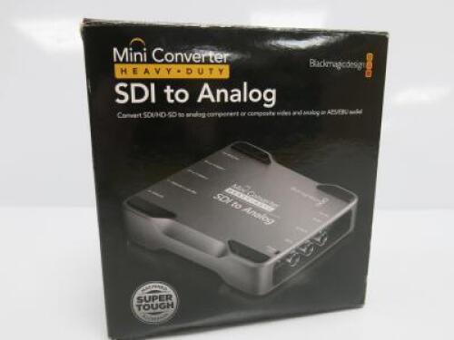 Boxed/New Blackmagic Design Mini Converter SDI to Analog, Heavy Duty.