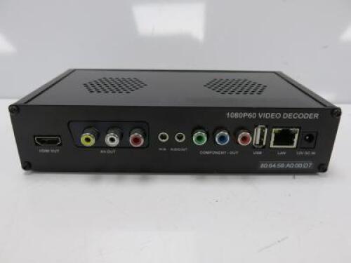 Antrica HDMI/VGA/FVI Composite 1080P60 Decoder, Model ANT-4000D. Comes with Power Supply.