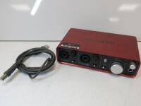 Focusrite Scarlett 2i2 USB Audio Interface with Lead.