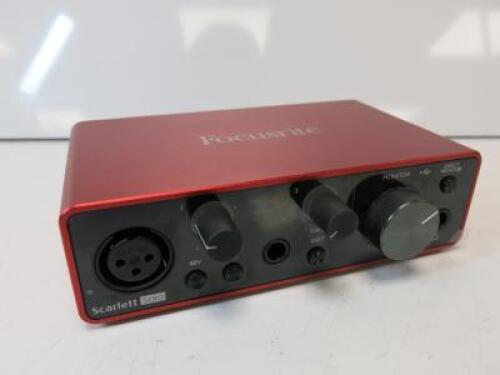 Focusrite Scarlett Solo USB Audio Interface.