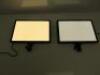 2 x Raleno LED Video Soft Light Panel with LCD Display, Model PLV-S192. Comes with 2 Power Supplies. - 2