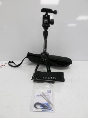 Siri Mini Aluminium Tabletop Handheld Tripod, Model 3T-35K. Comes with Carry Case & Instruction Manual.