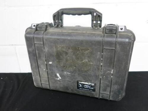 Genuine Peli Flight Case with Wheels & Retract Handle, Model 1450.