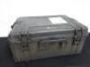 Unbranded Flight Case with Wheels & Retract Handle, Size H11" x W24" x D16". - 2