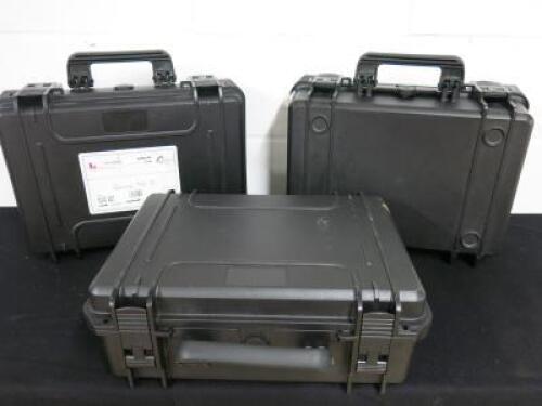 3 x Unbranded Flight Case, Size H7 x W18 x D14 Inch.